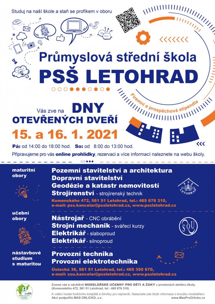 Den otevřených dveří - SPŠ Letohrad