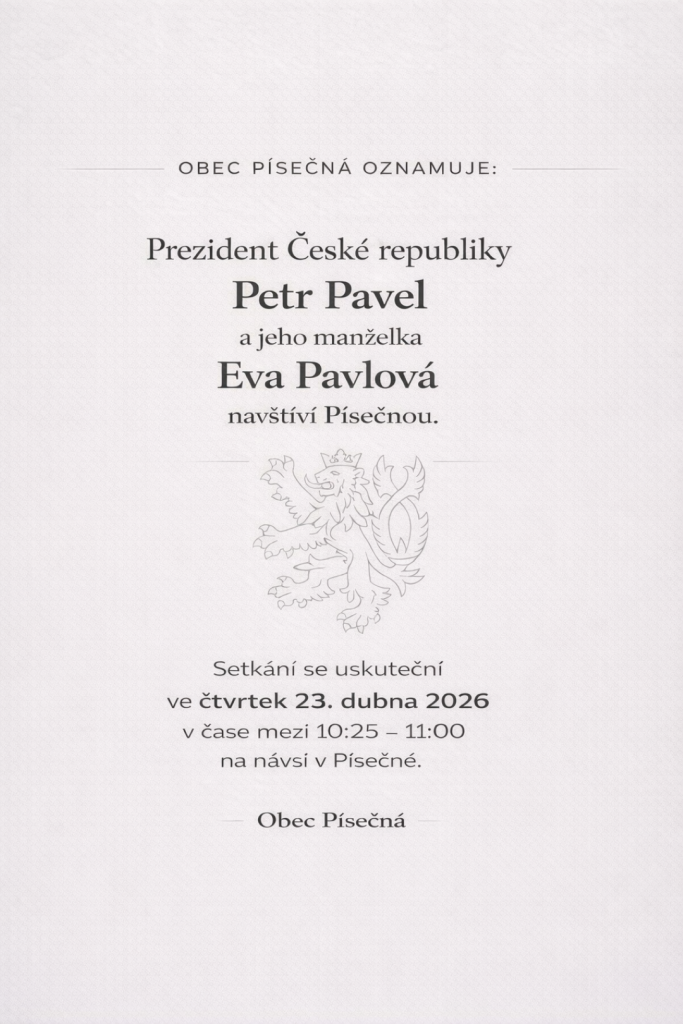 Návštěva prezidenta v&nbsp;Písečné