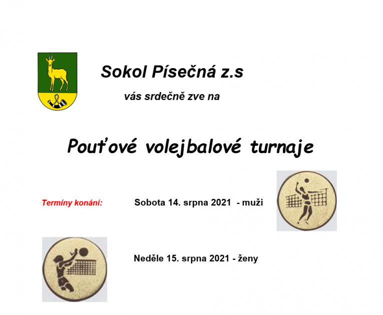 volejbalové turnaje 14. 15. 8. 2021